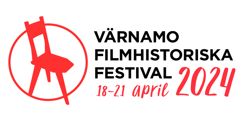 Värnamo Filmhistoriska Festival logga med datum.