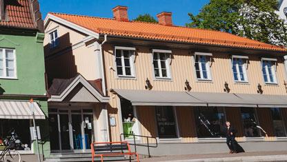 Rättvist Bageri och Café. Bild på byggnaden