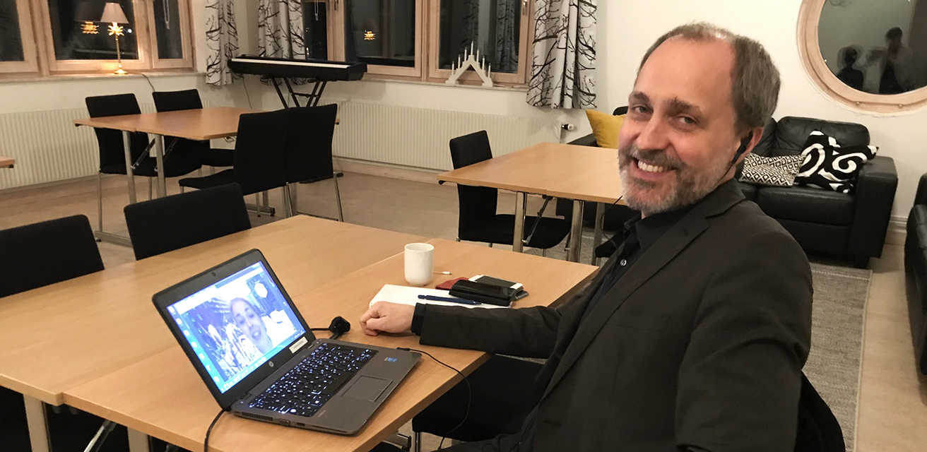 Kulturchefen Lars Alkner medverkade på presentationen av Årets kulturkommun via länk. Vid 17-tiden stod det klart att Mölndal blev vinnare.