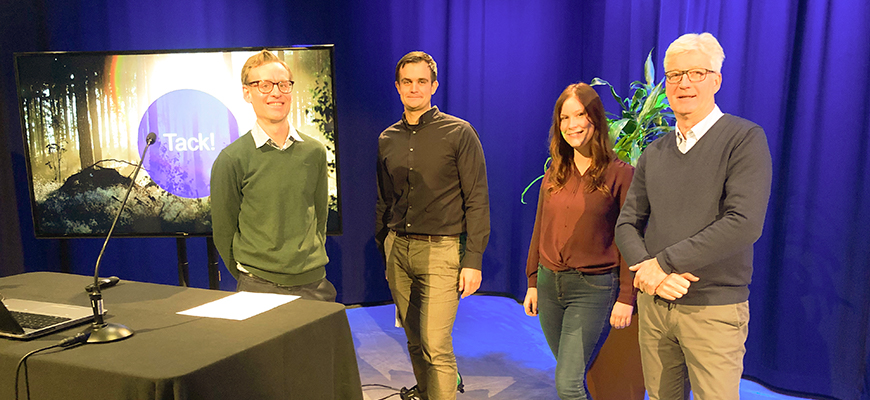 Peter Ringberg, Frans Martinsson, Madelene Lennartsson och Lars Magnusson