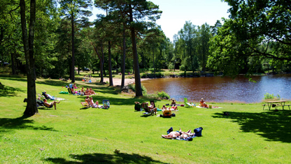 Stranden vid Annebergsbadet