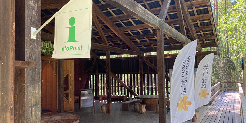 Entrén till naturum Store Mosse nationalpark