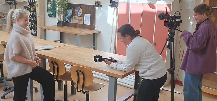 SVT intervjuar elev