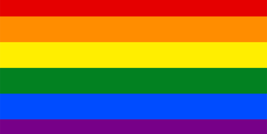 Prideflaggan.